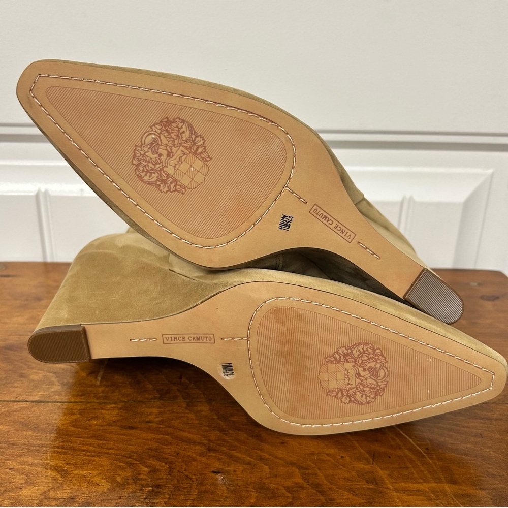 Vince Camuto Teeray Tan Wedge Ankle Boots size 11 - Picture 9 of 9